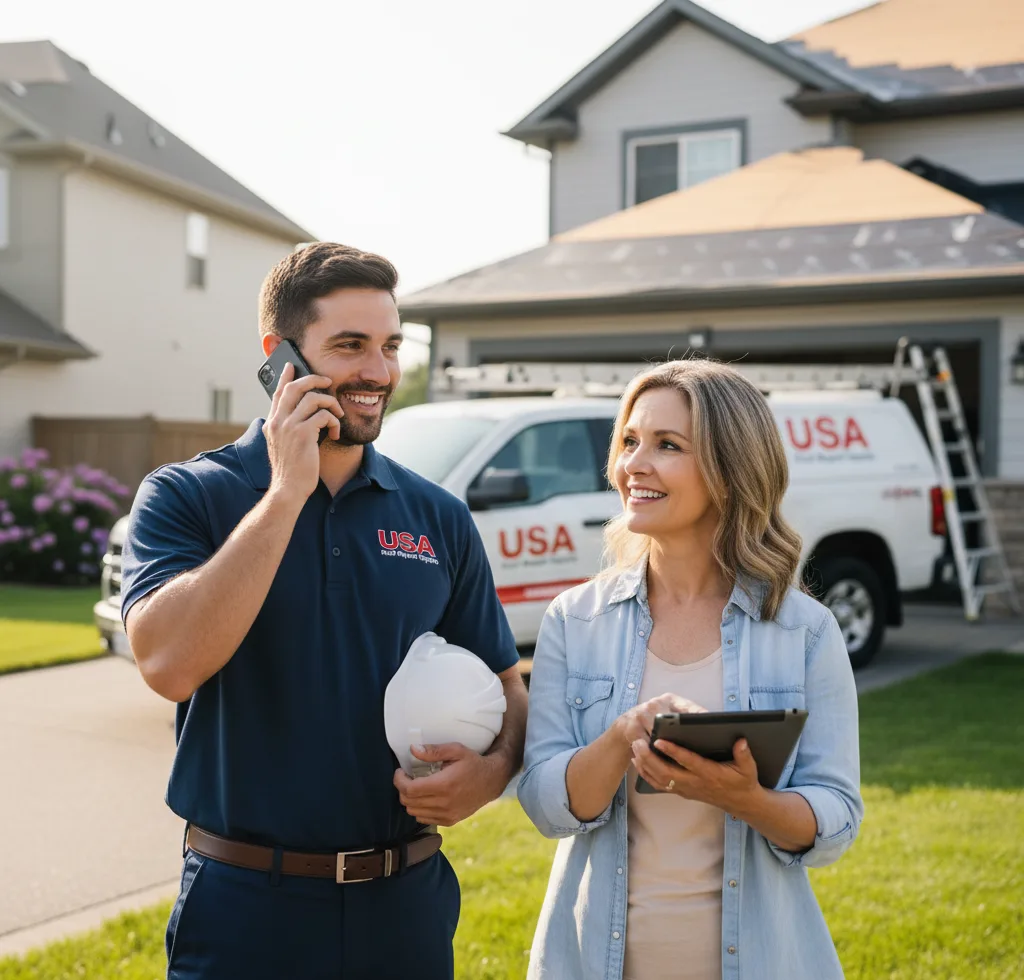 USA Roof Repair Experts customer support in Savoy